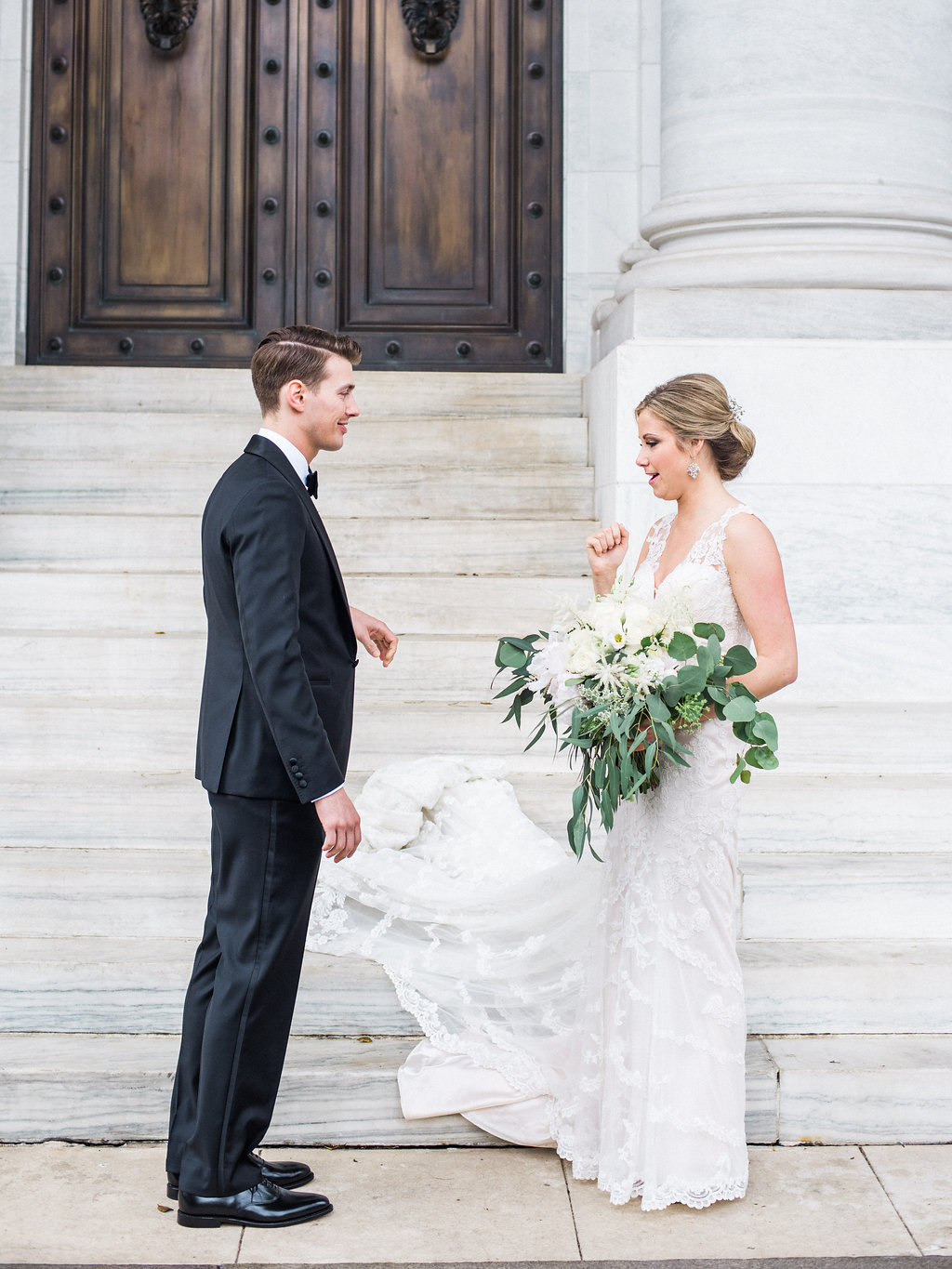 Copper and White DC Wedding at DAR. DC Wedding Planner Bright Occasions. Photo by Lissa Ryan Photography