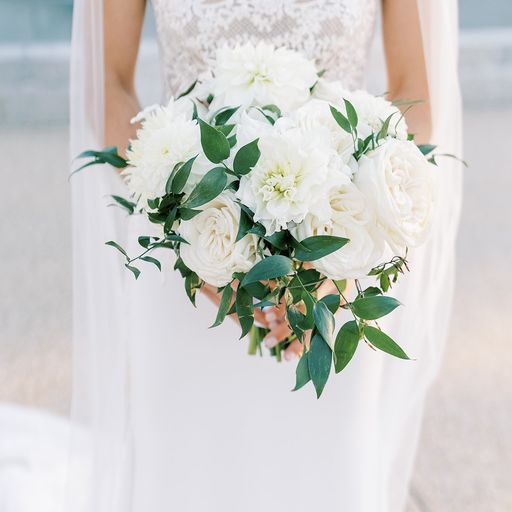 Timeless Elegance: Our Top 10 White Wedding Bouquets, B Floral Event Design, Rebecca Wilcher Photography 